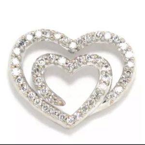 14 K diamond heart pendant
